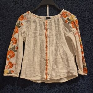Fusion Beats | Girls Small Embroidered Blouse | SMALL